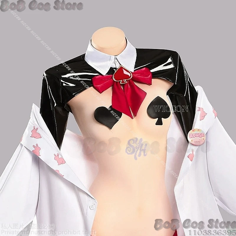 Game NIKKE GODDESS OF VICTORY Cosplay Rabbit Rouge Costume Sexy Bunny Girl High Slit Lingeries Heart Halloween Carnival Outfit