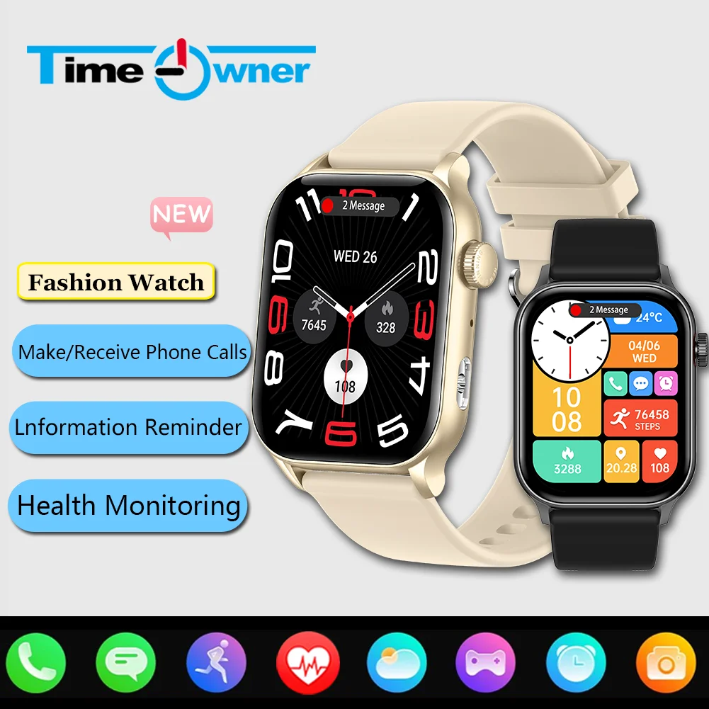 

Smart Watch for Men and Women 2024 Fashion New Edition Answer/Make Phone Calls Exercise pedometer Health Heart Rate Monitoring