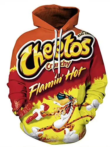 Pattern 3D Printed Hoodies Cheetos Comfortable Cartoon Trendy Pullover Novelty Casual Unisex Loose Kids Sweatshirt Autumn Winter