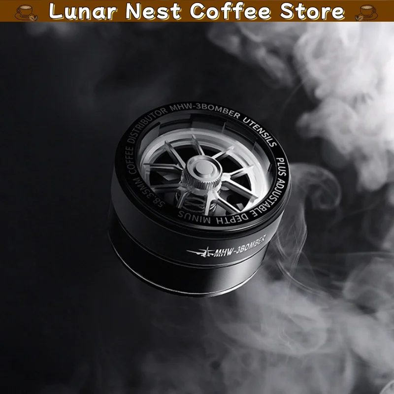 In Stock Mhw 3er Yu Series Stepless Espresso Distributor Adjustable Coffee Leveler Dosing Tool For 58mm Portafilter For Home