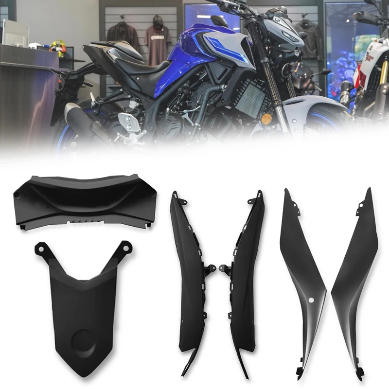 Carenado medio trasero para motocicleta Yamaha YZF-R3 YZF-R25 2019-2023, cubierta de asiento trasero superior lateral, Protector de carenado de capó