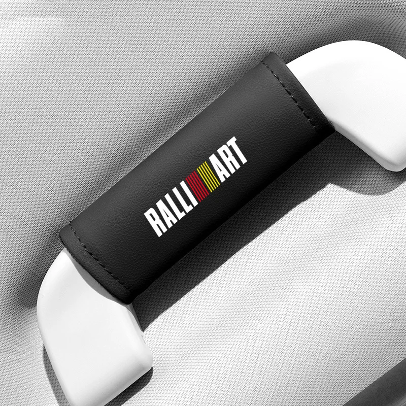 1PC Car Roof Armrest Pull Handle Gloves Protection Cover Accessories For Mitsubishi Ralliart 2010 2022 Lancer Ralli Art 9 10 Asx