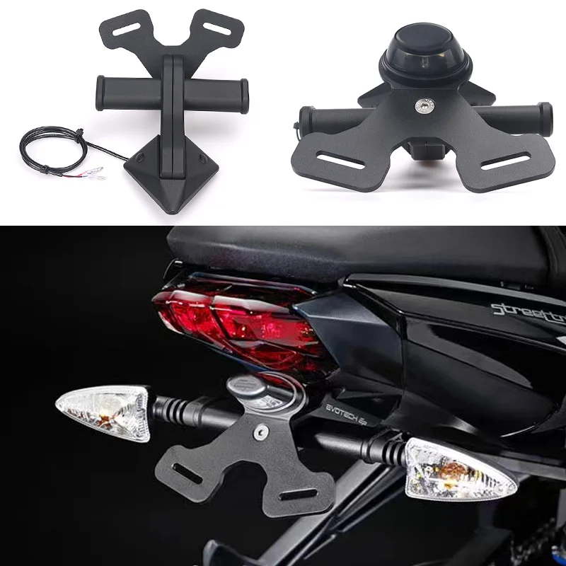 

For Street Triple 765 R/RS/S 675 Daytona 675 /R Motorcycle Rear Short Tail Stock Tidy License Plate Holder Tailstock Bracket Kit