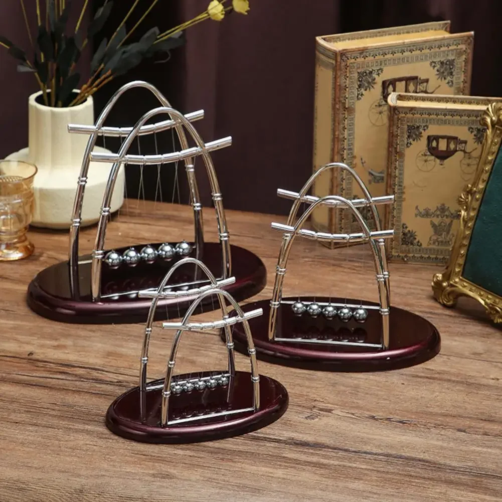 Newtons Cradle Classic Balance Balls 5 Pendulum Balls Physics Perpetual Motion Desk Toys For Office Bumper Ball Ornaments Decor