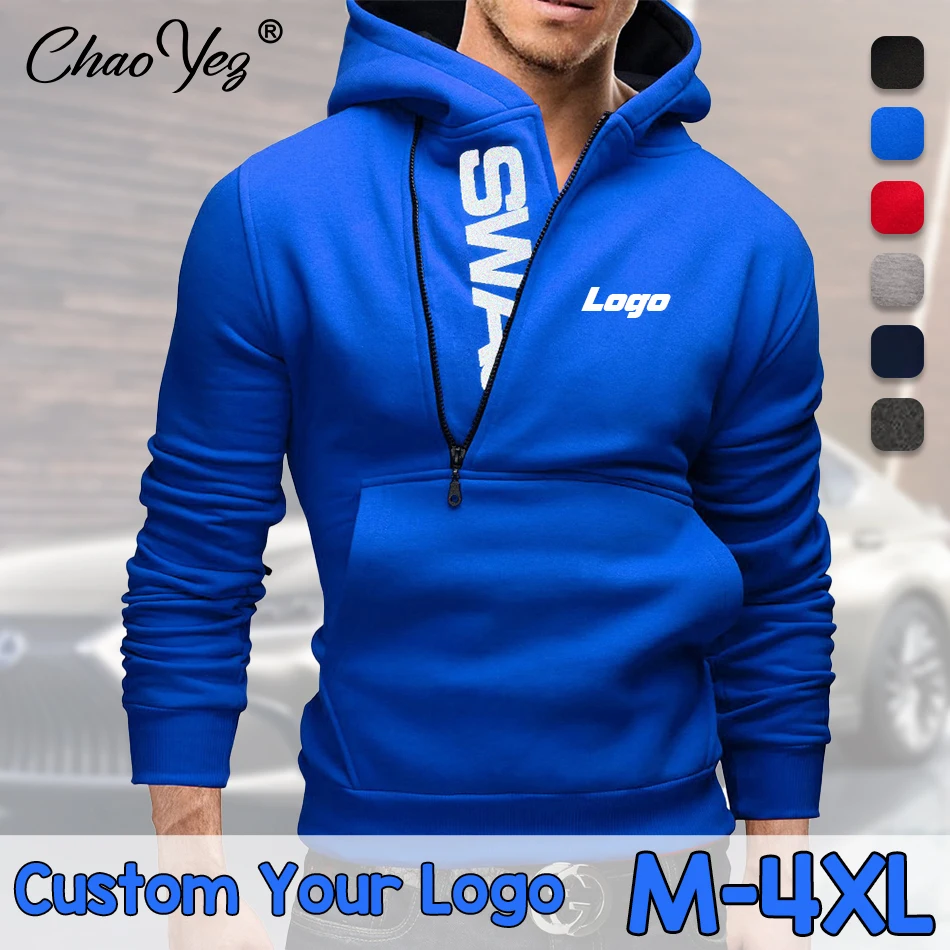 Custom Logo Pullover Hoodies Brand Hooded Men Hoodies Warm Pullovers Sweatshirts Quality Mens Hoodies Jacket Hip Hop Sportwear