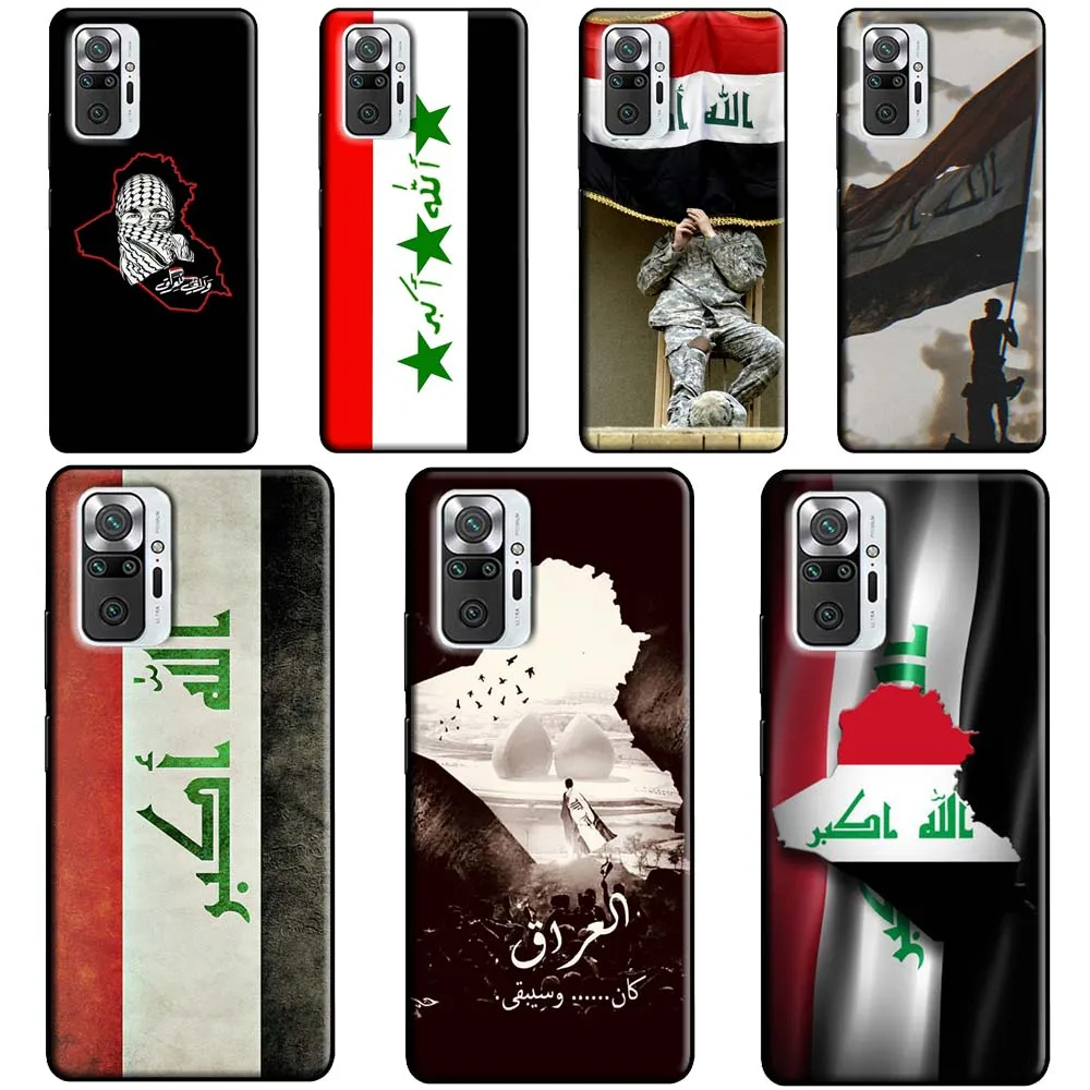 Iraqi Iraq National Flag Case For Xiaomi Redmi Note 12 Pro 11 8 9 10 Pro 9S 10S 11S 12S Redmi 12C 10C 9C 10A Cover