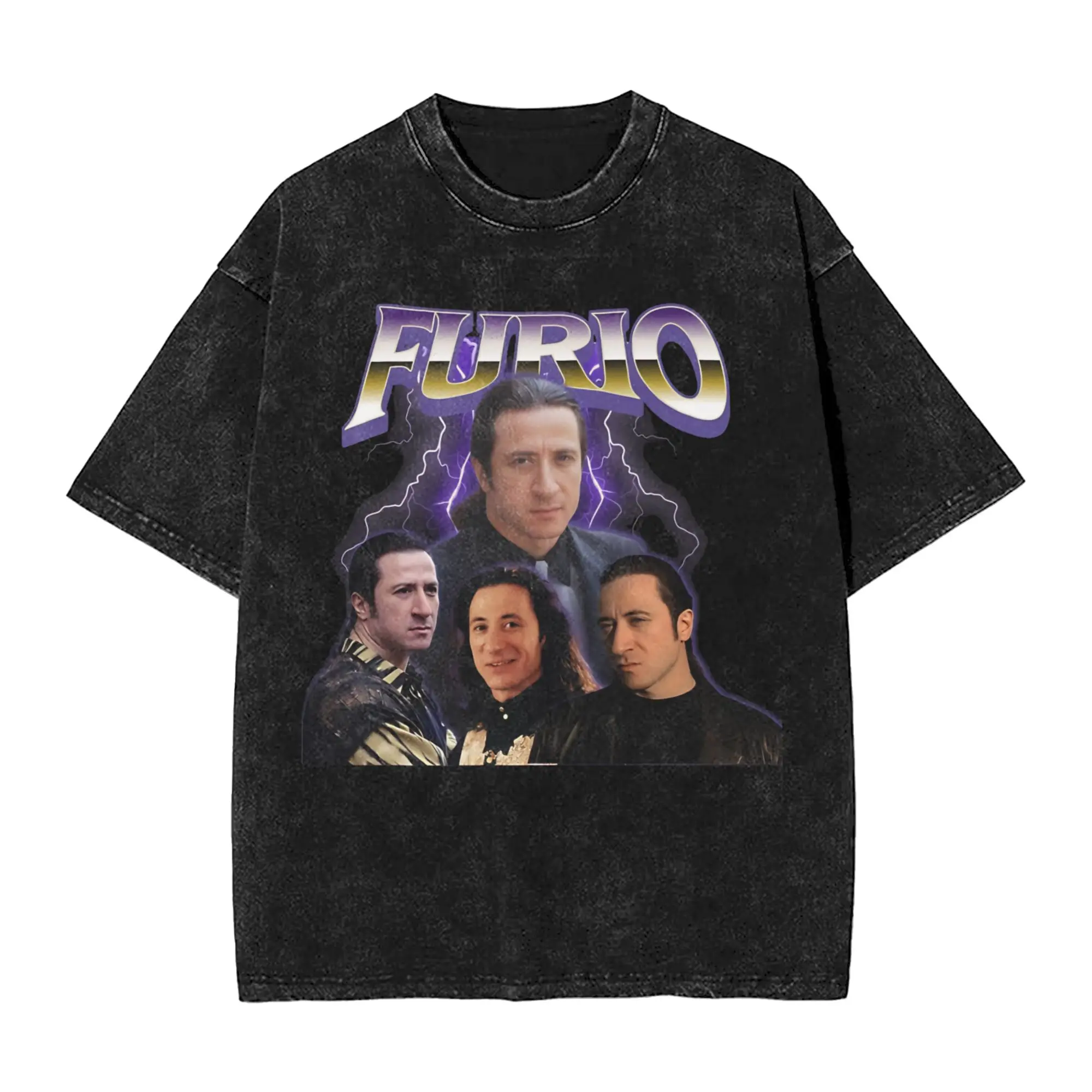 Man T Shirt The Sopranos Characters Washed T Shirts Harajuku Furio Beach Tees Streetwear Pattern Casual Clothes Dropshipping