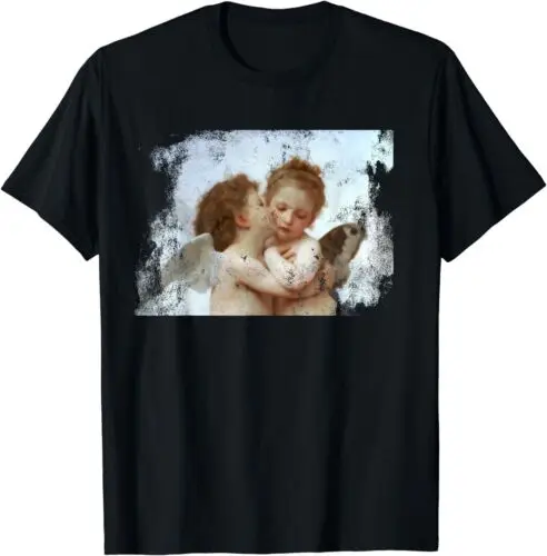 

Angel Kissing Aesthetic Vintage Gift Idea Premium Tee T-Shirt