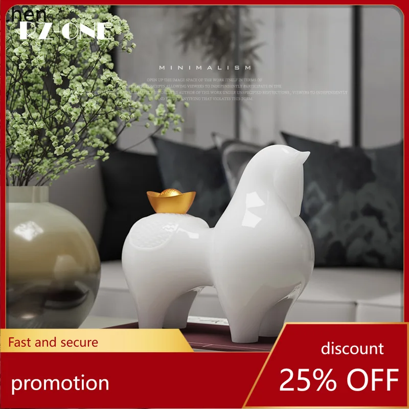 ZML Get Rich Jade Decoration Ornament New Chinese Style Office Craft Opening Gift
