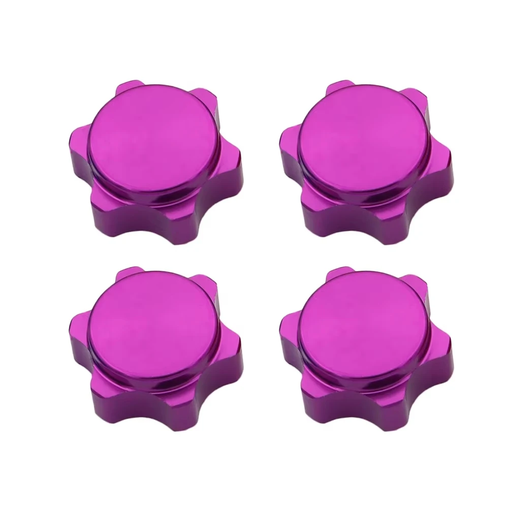 17mm Aluminum Wheel Hub Hex Nut with Fine Anti-Dust Cover for 1/8 Scale RC Hobby Car Buggy Truck Hop-Up Parts Compatible with HS view 5
