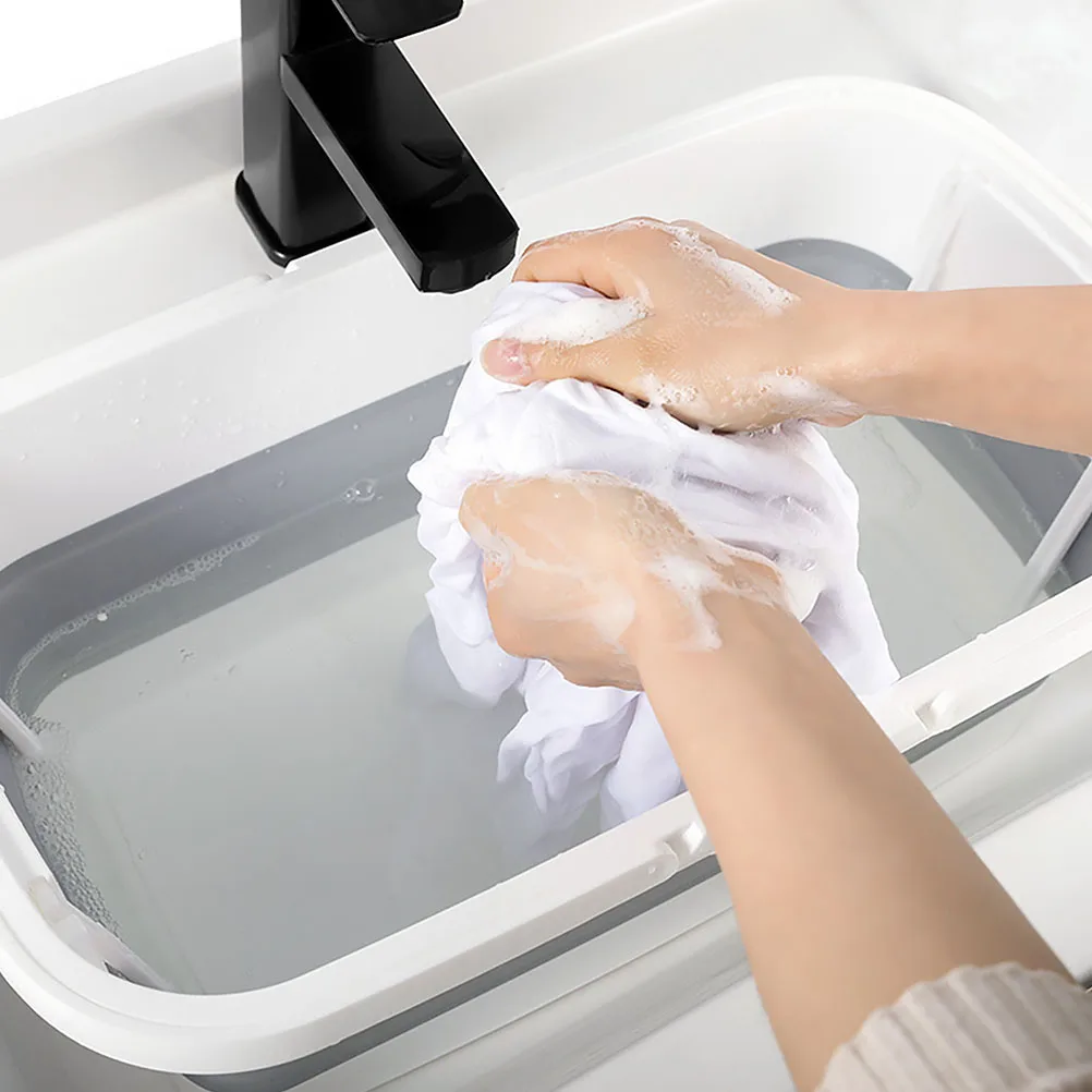 

1pc Portable Foldable Laundry Basin Collapsible Sink Wash Dish Tub Car Home Cleaning Camping Hiking Storage Basket