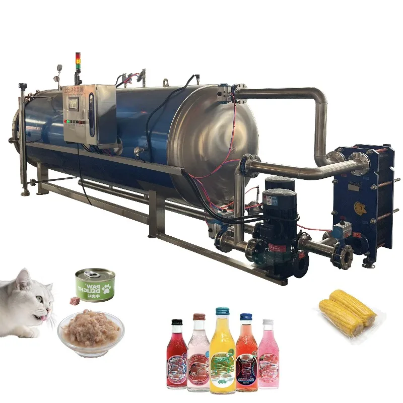 Industrial Horizontal Pressure Sterilization Kettle for Pouch & Pet Food Customized