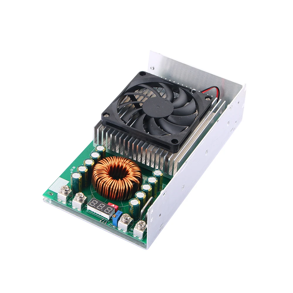 1PC 1500W 50A High Power DC-DC Adjustable Step Down Buck Converter DC25-90V to DC2.5V-60V Power Supply Module Voltage Regulator