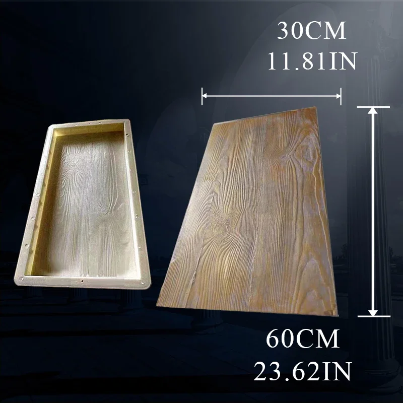 Antique Imitation Wood Grain Cement Brick Mold for DIY Home Decor Imitation Cement Board Antique Floor Tile Mould