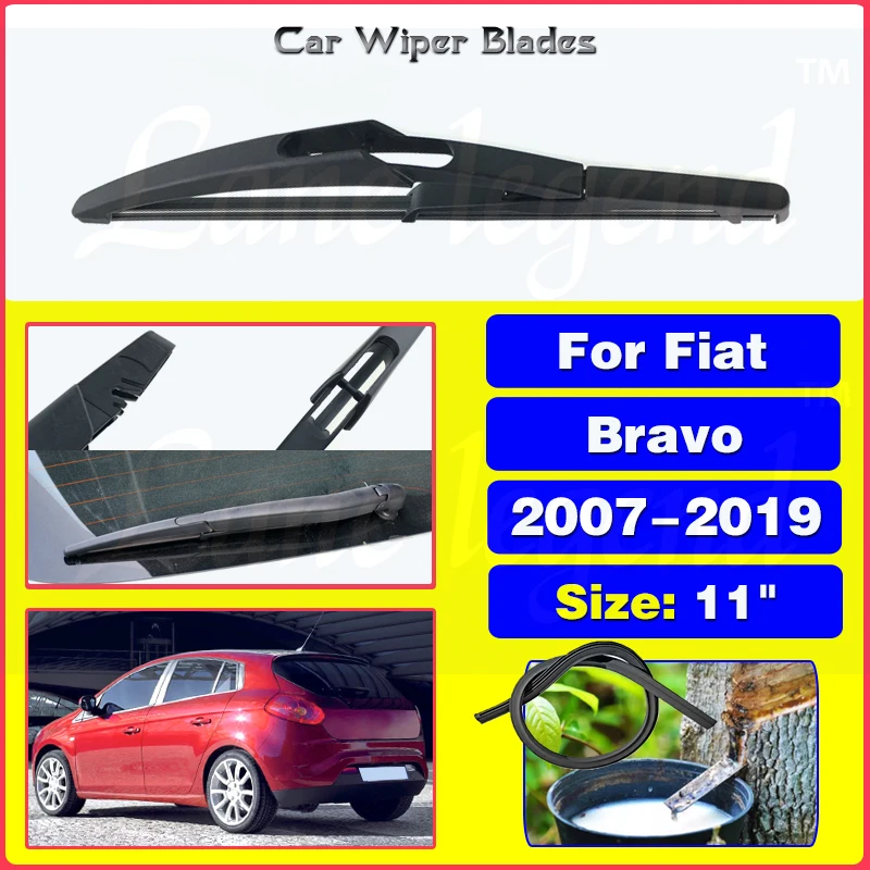 

11" Rear Windshield Windscreen Washer Wiper Blade For Fiat Bravo 2007-2019 Car Accessories Accsesories 2008 2009 2010 2011 2012