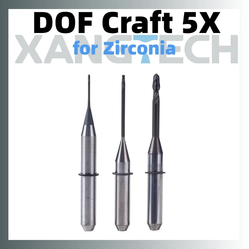 Фрезы XANGTECH DOF 5X из циркония для CAD/CAM систем, зуботехнические фрезы для обработки циркониевых блоков, инструменты для сверления