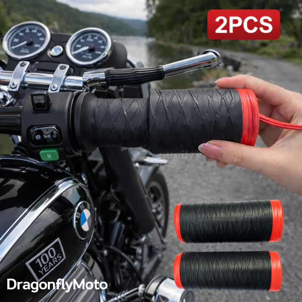 

Motorcycle Silicone Handlebar Cover For BMW R18 1800CC 100th Self Shrinking Non-Slip Motorcycles Grip Covers Sleeve Protector
