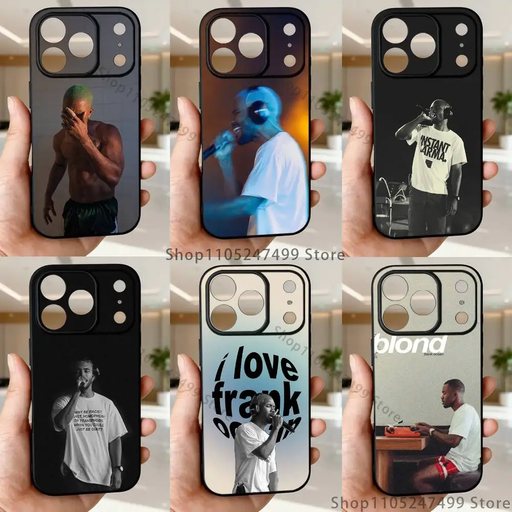 

F-Frank Singer Ocean Phone Case For iPhone 17,16,15,14,13,12,11,Pro Max,XSX,,XR,SE,Mini,8,7,Soft Silicone Black Cover