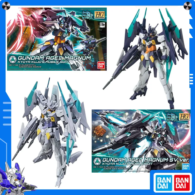 

Original Bandai Gundam Build Metaverse 1/144 HGBD Gundam AGEII Magnum Anime Figure Assembly Model Collect Ornament Festival Gift