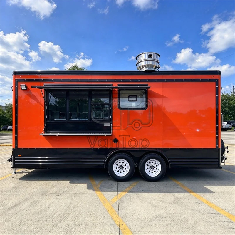 Commercial Food Trailer Snack Bar Trailer Mobile Kitchen Food Truck Festival Catering Equipment for Sale