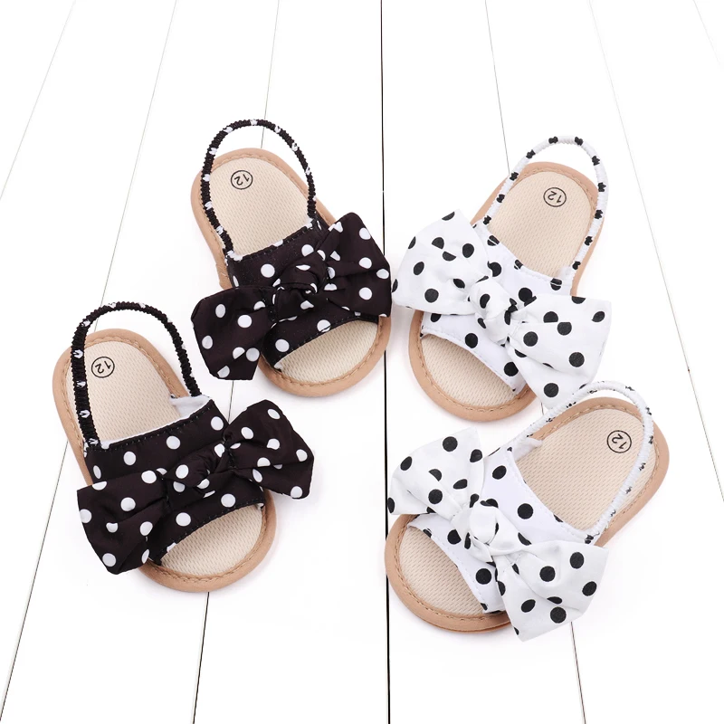 Baby Girl Shoes Summer Sandal Slip on Breathable Cute Bowknot 0-6-12 Month Baby Wear Prewwalking Shoes 2023 New Style BL311