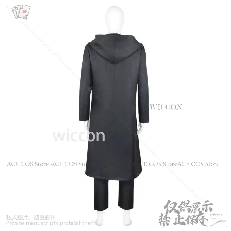 Anime Solo Leveling Cosplay Costume Sung Jin Woo Black Coat Pants Uniform Wig Suit for Men Halloween Party Expo Set DSWHDT2025