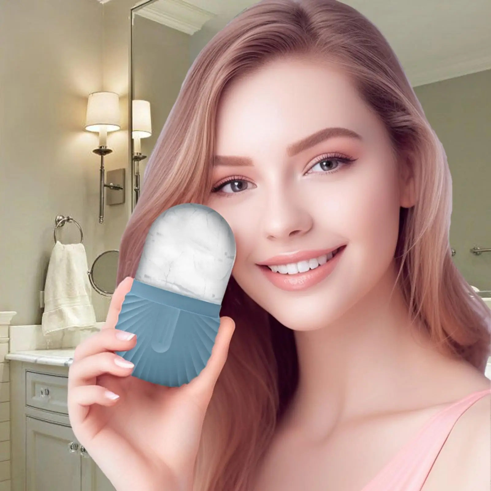 Ice Face Roller Ice Cubes Beauty Massage Silicone Easy To Clean For Eye Get Rid Of Swelling Facial Roller Shrink Pores Massage view 4