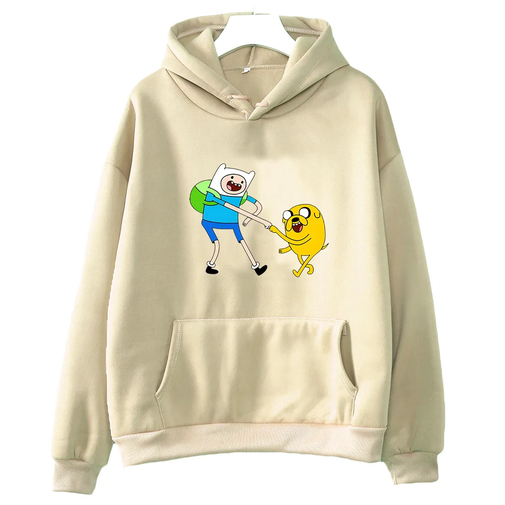 Adventuree Timee Finn and Jake Print Clothes Prevalent Autumn Sweatshirt Cute Anime Hoodie Women/men Loose Casual Pullovers Tops