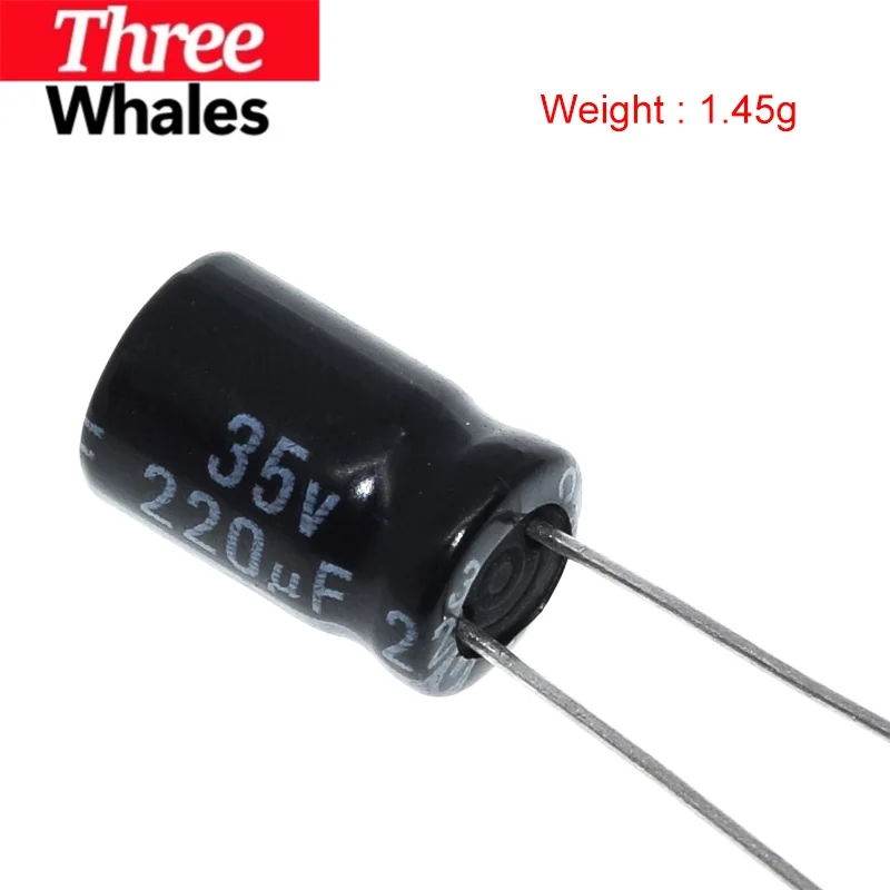 THR 20/50PCS Higt quality 35V220UF 8*12mm 220UF 35V 8*12 Electrolytic capacitor