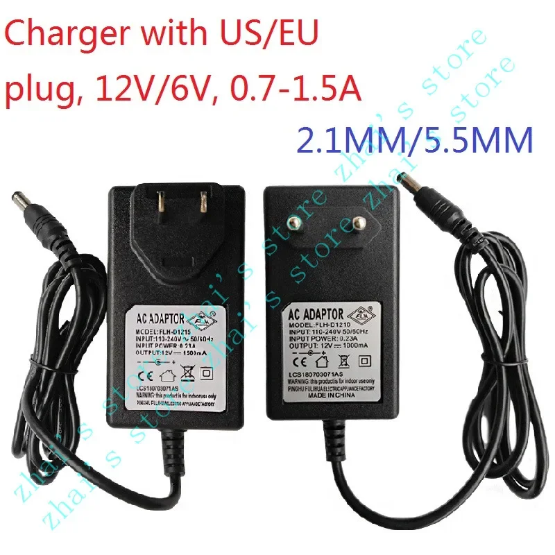 Universal Charger with US EU Plug 6V 12V Children's Electric Car Charger,Electric Motorcycle Battery Charger