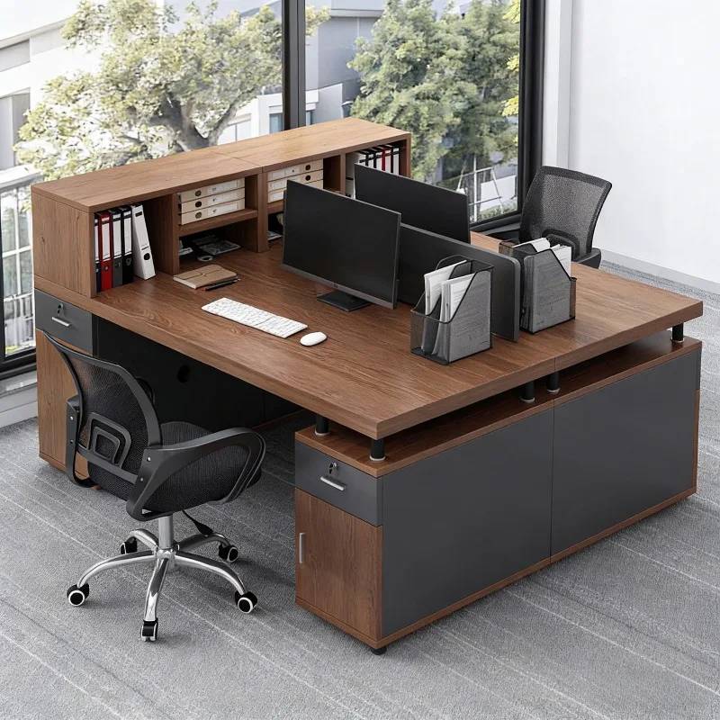 

Office Desk and Chair Combination Simple Modern Boss Desk Single Double Computer Desk Opposite Staff Seat