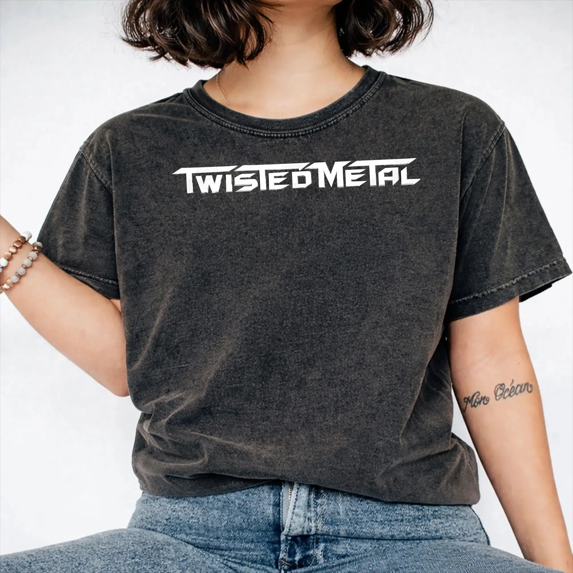 Twisted Sisters metal band T Shirts Hip Hop Washed 100% Cotton Street T-Shirts  Casual for Men Women Streetwear