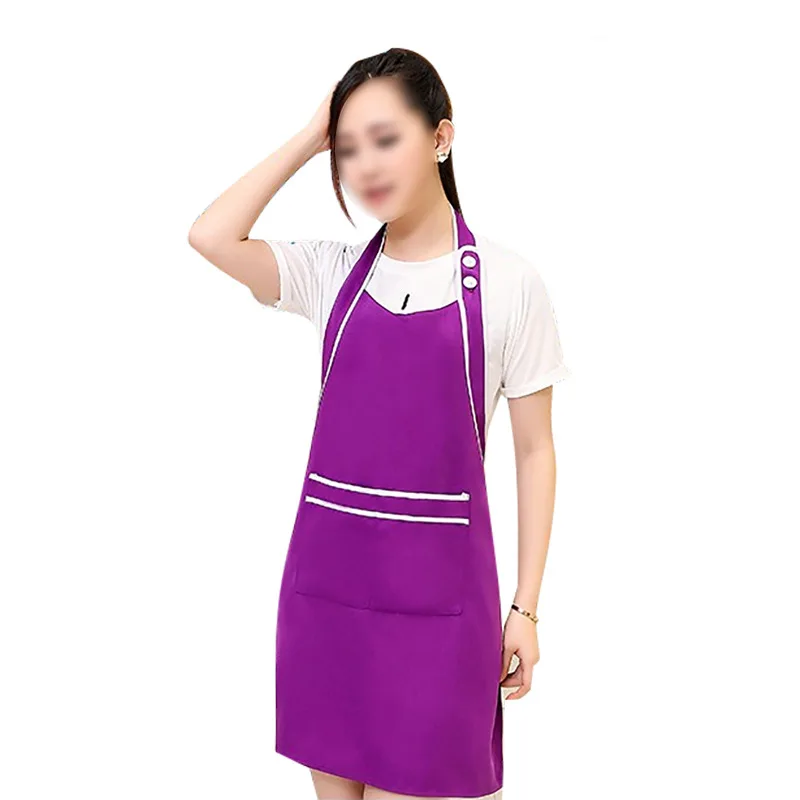 New Korean Style Cute Apron Beauty Nail Salon Milk Tea Coffee Shop Attendant Work Apron Kitchen Accessories Custom Brand Logo