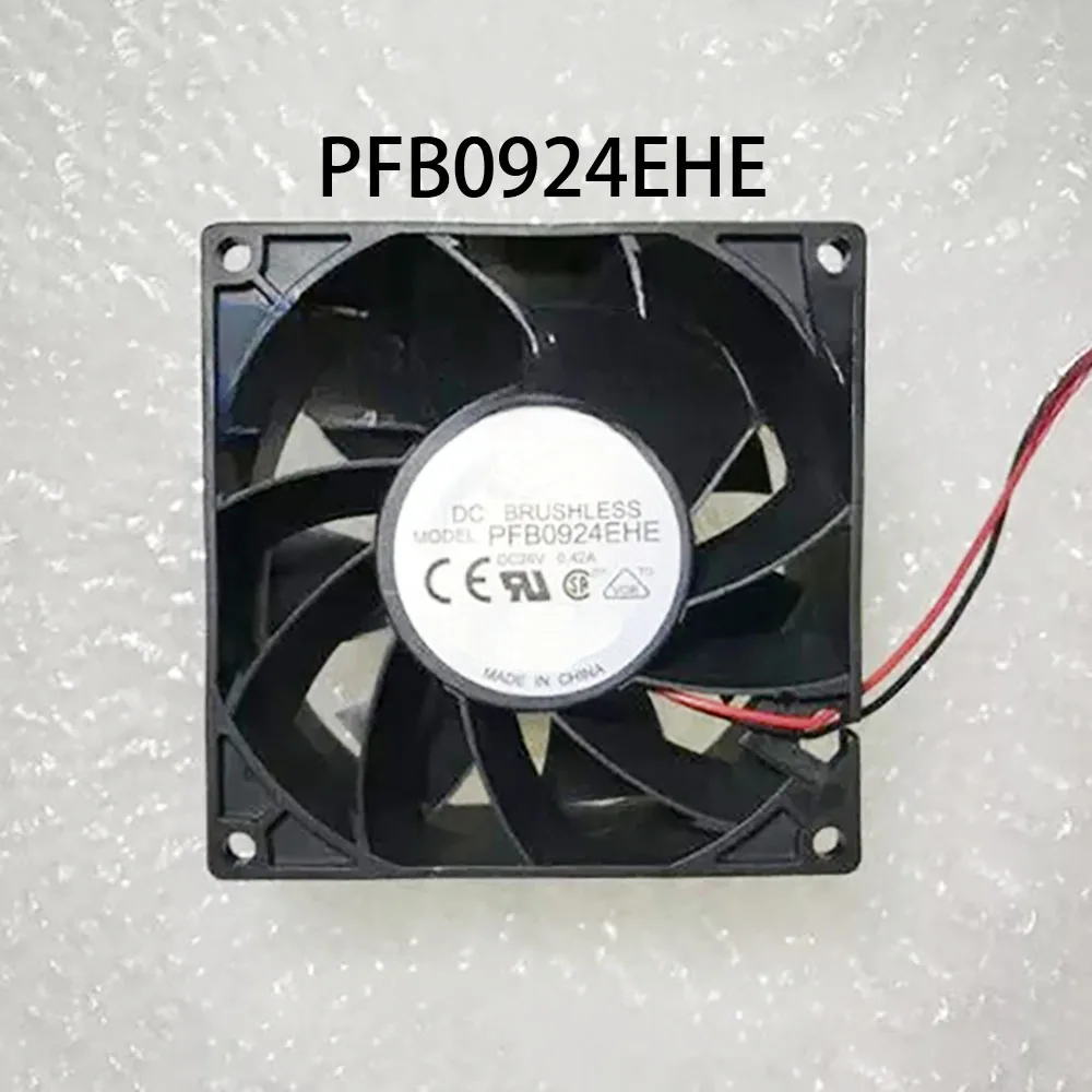 خزانة كهربائية منخفضة الطاقة DC24V 0.42A 92*92*38 مللي متر PFB0924EHE مروحة تبريد عاكسة المبرد