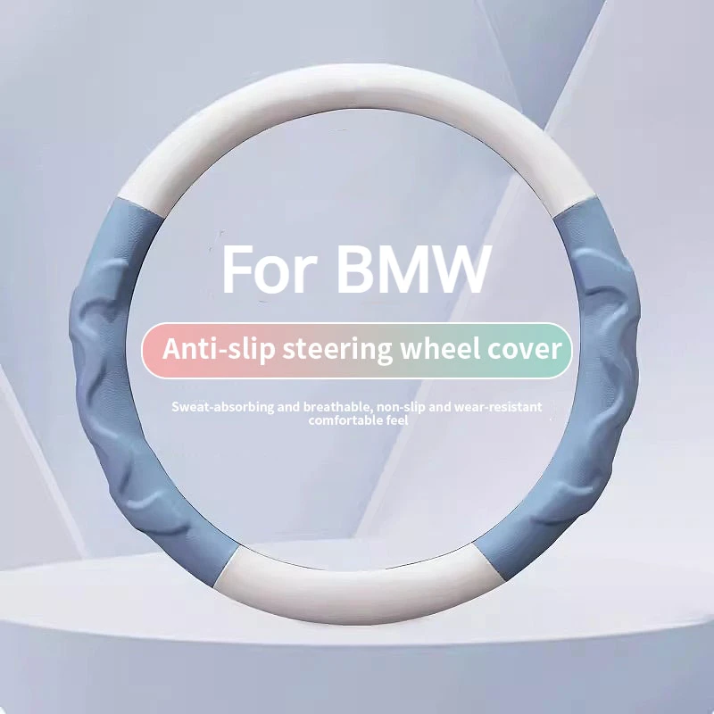 Non-Slip Car Steering Wheel Cover Suede Leather For BMW ///M M2 M3 M4 M5 M6 M8 XM X3m X4m X5M X6M Steering Wheel Car Accessories