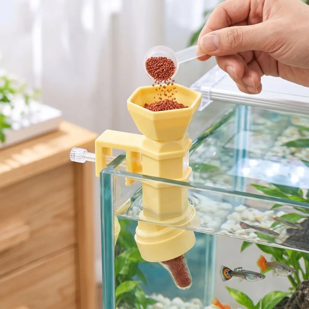 Fixed-point Feeding Pacifier Fish Feeder Anti Drifting Wall Hanging Automatic Feeder Plastic Simulation Fish Shrimp Feeder