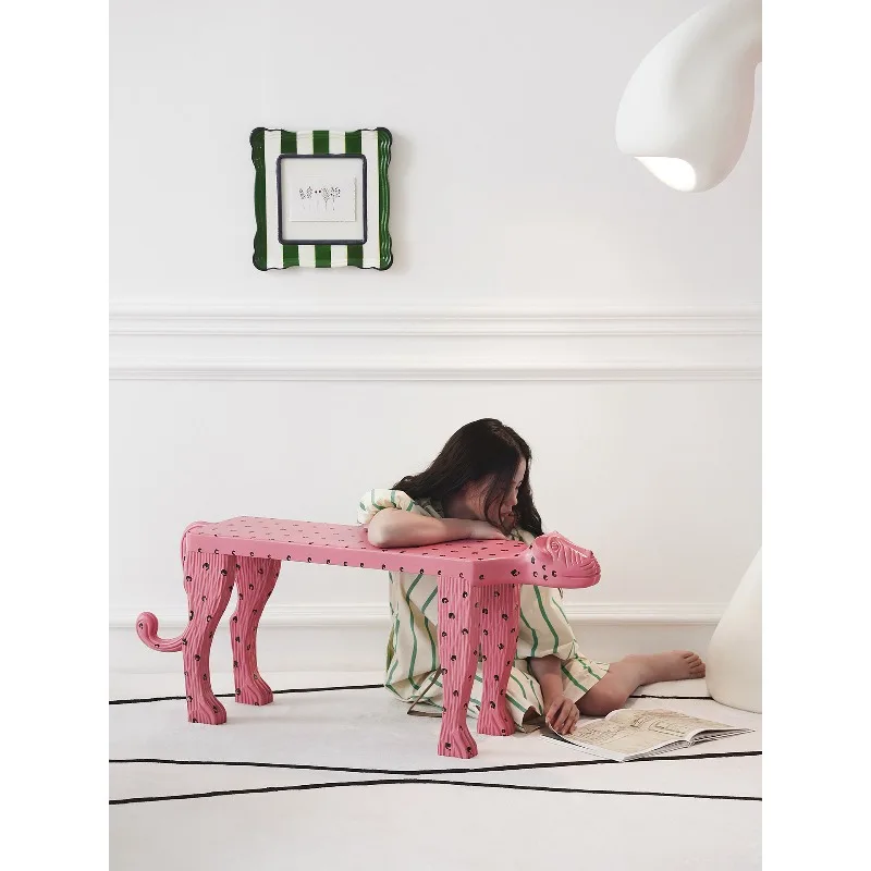 

Dopamine shoe changing stool creative home solid wood bench