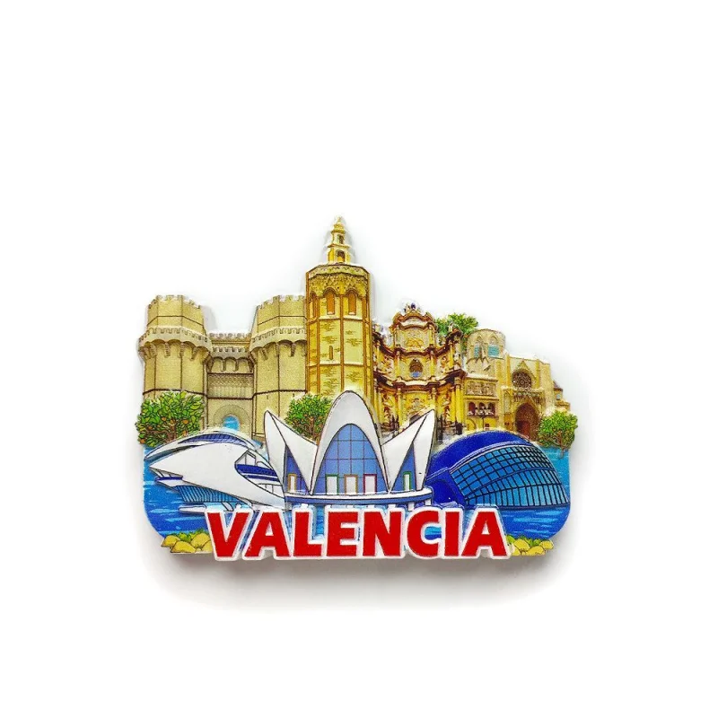 

Spanish Valencia City Architecture High-End Refrigerator MagnetinsTravel Souvenir Decorations