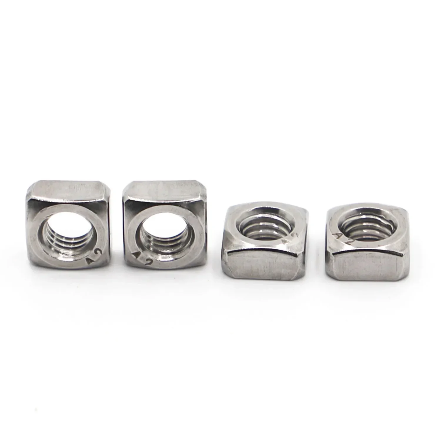 DIN557 GB39 304 A2-70 Edelstahl-Vierkantmutter M3 M4 M5 M6 M8 M10 M12 – Detail 4