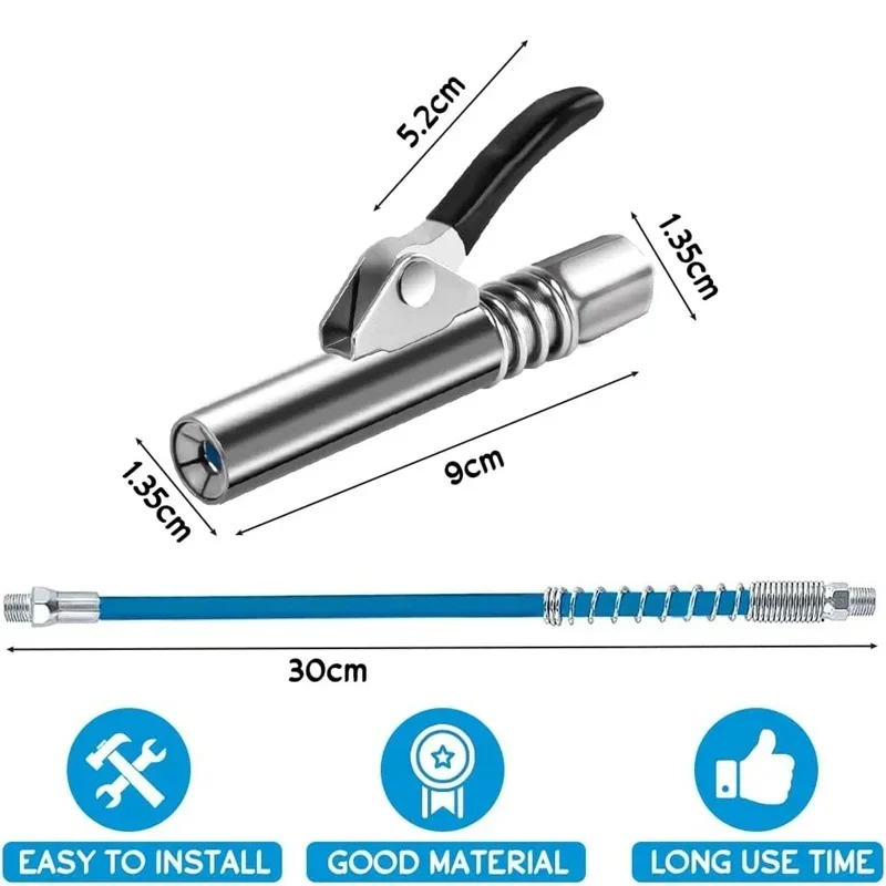 1-2pcs Grease Gun Coupler 1/8\