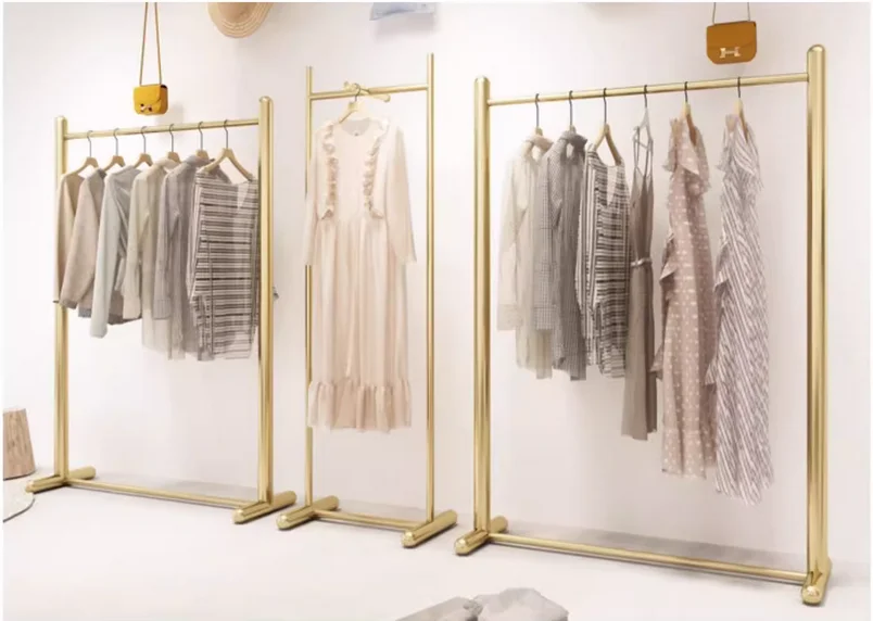 Women's clothing store display rack, floor standing display rack, high-end store shelf