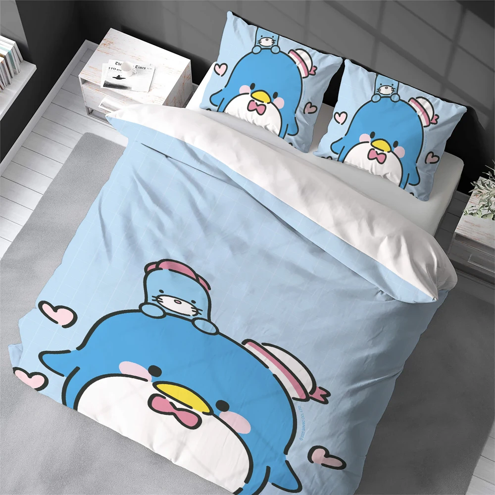 

T-Tuxedo S-Sam Duvet Cover Set Home Style Bedding Soft Laundry Cotton Bed 3 Piece Set Student Dormitory Gift