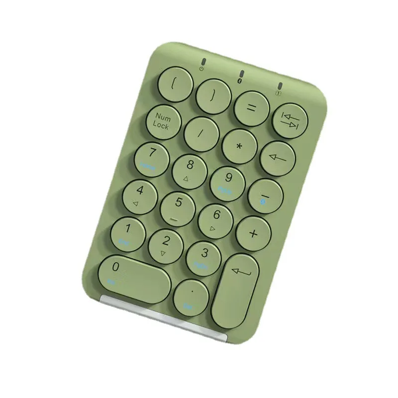 

Wireless bluetooth numeric keypad mini keyboard retro round hat notebook desktop accounting financial universal keyboard