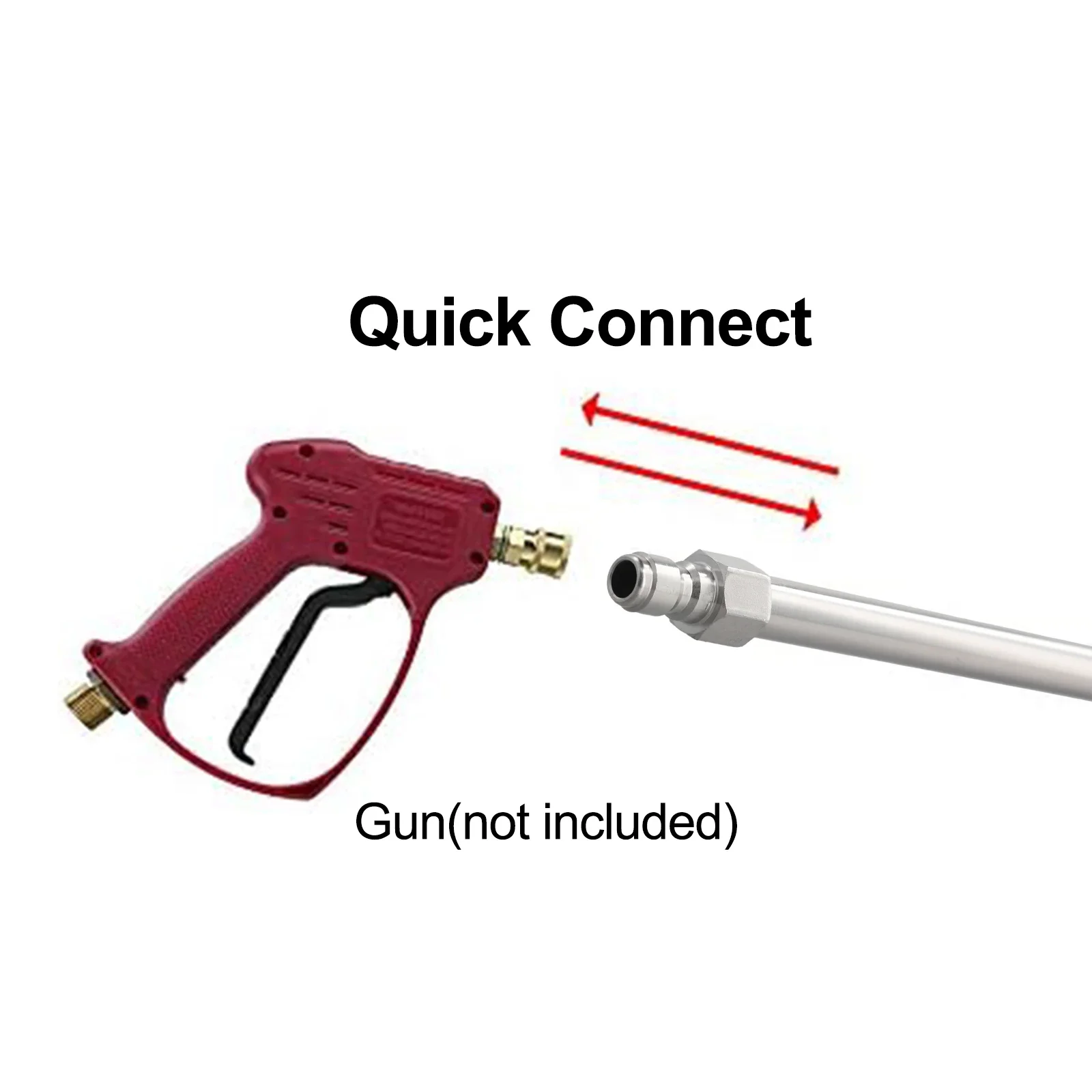 

Fitment Quick Connect High Quality Length Pressure Washer Quick Connect Extension Wand Additional Reach Versatility