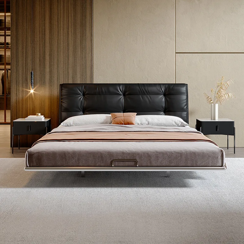 Кровать Cloud со стальным каркасом, 1,8 метра, высококачественная двуспальная мягкая сумка для главной спальни