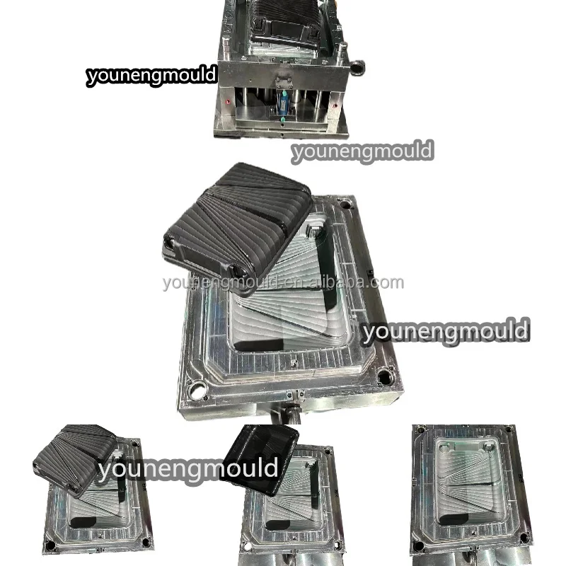 Taizhou Mould Factory Customized High-quality ABSPC Luggage Trolley Plastic Mould Hot Selling Luggage Mould