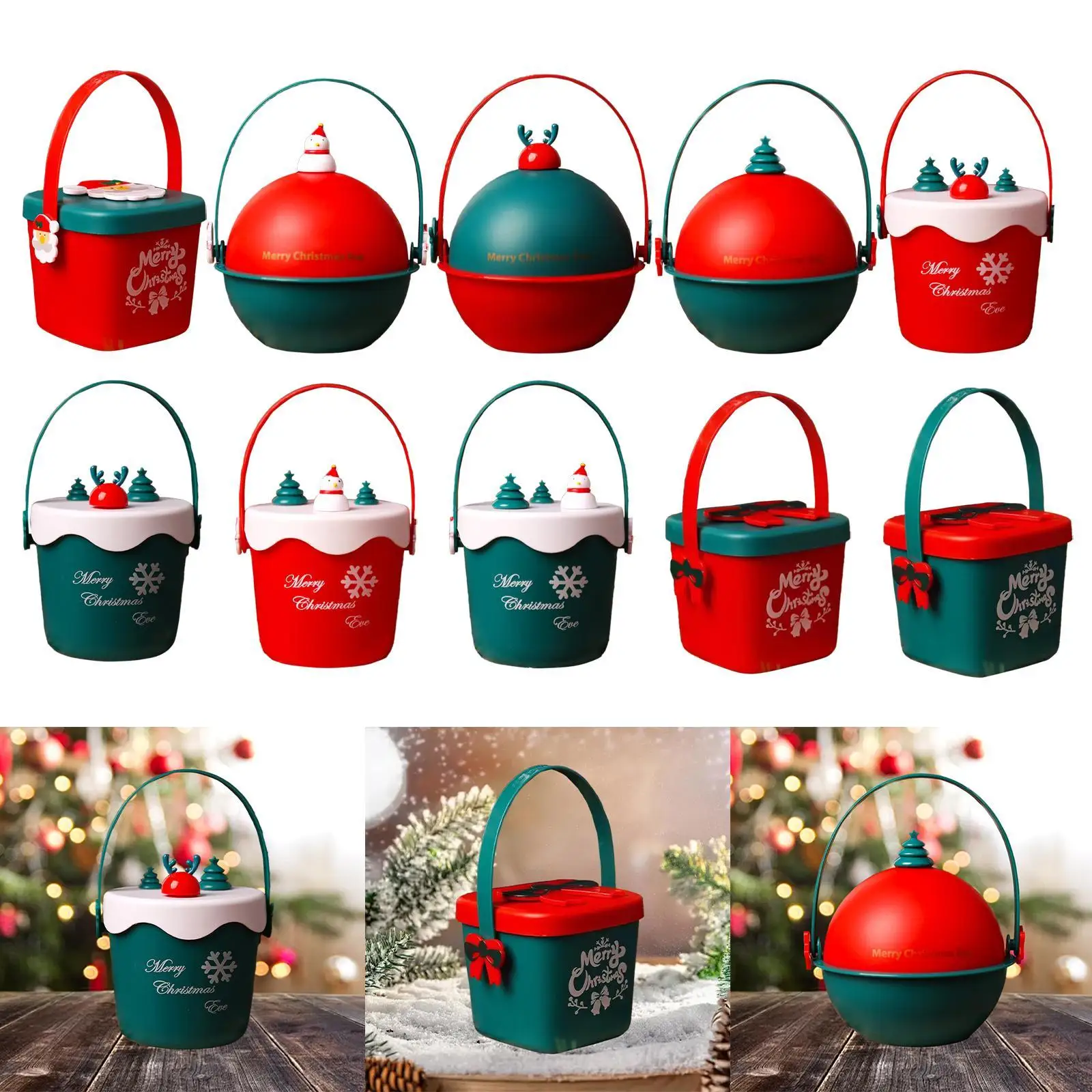 Christmas Gift Bag Multifunctional Xmas Party Supplies Xmas Gift Bag Christmas Goody Bag Christmas Box Teachers Family Kids