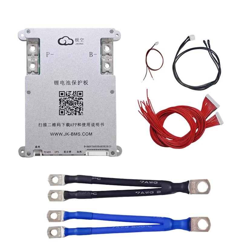 

3S 4S 5S 6S 7S 8S JIKONG Active Smart BMS for Li ion LifePO4 Battery Jikong BMS with 1A 2A Blance Current with Silicone Wire