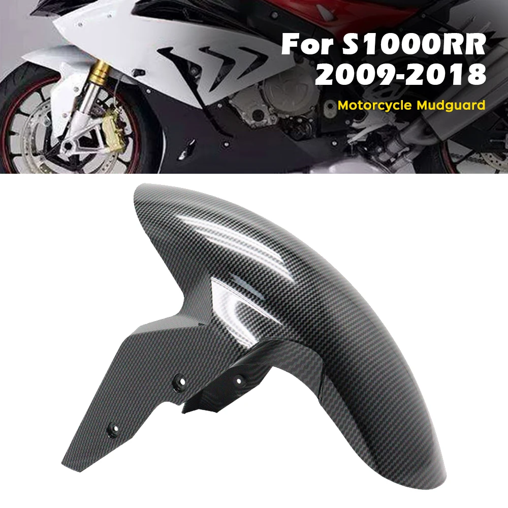 

For BMW S1000RR S1000R 2009 2010 2011 2012-2017 2018 Motorcycle Front Mudguard Fit on BMW S1000 XR ABS Carbon Fiber
