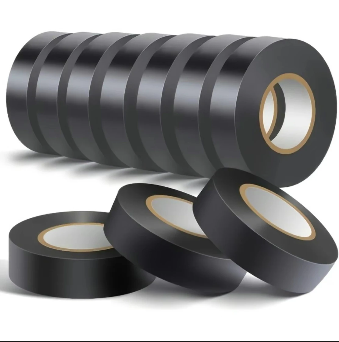 เทปพรีเมี่ยมไฟฟ้า เทปฉนวนสีดํา กันน้ํา สารหน่วงไฟ ทนอุณหภูมิสูง สําหรับใช้ในร่ม/กลางแจ้ง
